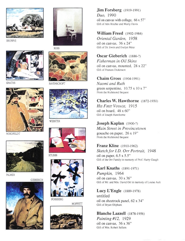 List of works exhibited 14-23 and images of 11 works including Kenneth Stubbs, Untitled